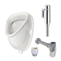 GROHE urinoirset met Sanicare urinoir rondo spoeler 0510394/0510327/0729222/sw17835/0700009 - thumbnail