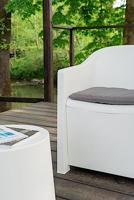 Tuinset Luna Kunststof 3-delig Wit - thumbnail