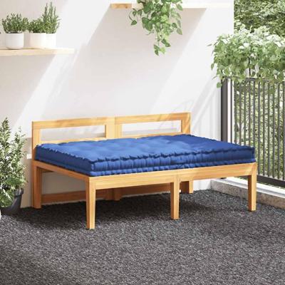 VidaXL Palletvloerkussen 120x80x10 cm katoen lichtblauw VidaXL Palletvloerkussen 120x80x10 cm katoen lichtblauw