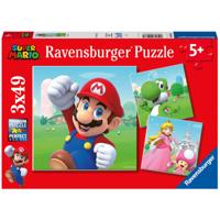 Ravensburger super mario puzzel, 3x49st. - thumbnail