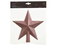 Decoris Piek Kunststof roze met glitters 4.2x19x19cm - thumbnail