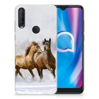 Alcatel 1S (2020) | TPU Hoesje | Paarden - thumbnail