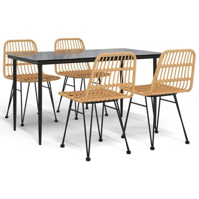 5-delige Tuinset poly rattan