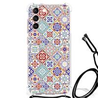Samsung Galaxy S21 FE Anti-Shock Hoesje Tiles Color - thumbnail