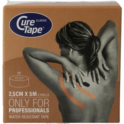 Kinesiotape 2.5cm x 5mtr beige 2 Stuks Kinesiotape 2.5cm x 5mtr beige 2 Stuks