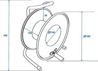 Schill HT300.SO A=300/C=125 Kabelhaspel Oranje - thumbnail