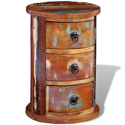 VidaXL Kast met 3 lades massief gerecycled hout