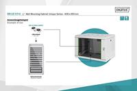 Digitus DN-19 07-U 19inch-wandkast (b x h x d) 600 x 420 x 450 mm 7 HE Grijs-wit (RAL 7035) - thumbnail