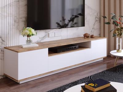 Tv-meubel FRIZA 3 klapdeuren witte pijnboom Tv-meubel FRIZA 3 klapdeuren witte pijnboom