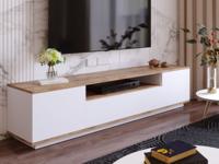 Tv-meubel FRIZA 3 klapdeuren witte pijnboom - thumbnail