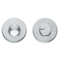 Intersteel Rozet met toilet-/badkamersluiting verdekt 49x7mm - chroom mat - thumbnail