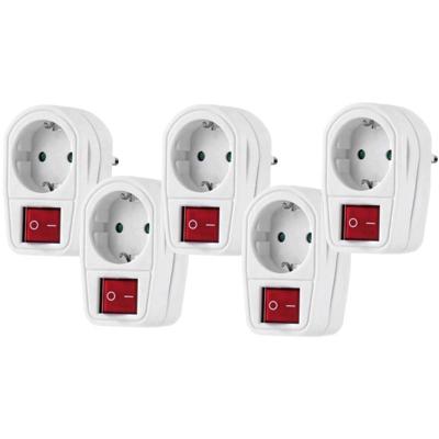 Renkforce RF-3422566 Schakelbare tussenstekker 2-polig Wit