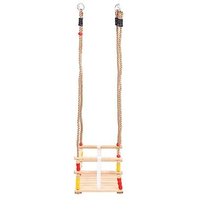 VidaXL Babyschommel met veiligheidsgordel massief grenenhout