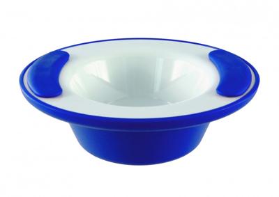 Warmhoudkom wit blauw