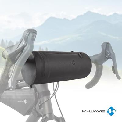 Messingschlager Stuurtas m-wave rough ride ii 3 liter - zwart