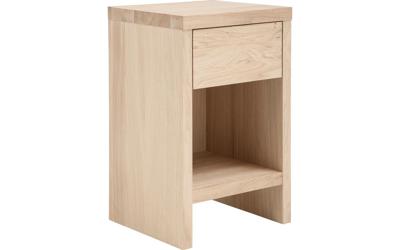 Goossens Nachtkastje Edition, Nachttafel en 1 lade met open vak nachtkastje