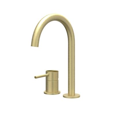 Wastafelkraan IVY Concord Coldstart 2-gats RVS316 Geborsteld Mat Goud PVD Wastafelkraan IVY Concord Coldstart 2-gats RVS316 Geborsteld Mat Goud PVD
