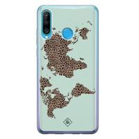 Huawei P30 Lite siliconen hoesje - Wild world - thumbnail