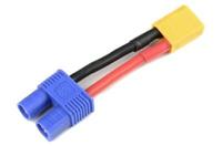 Conversie kabel XT30 man > EC3 vrouw met silicone kabel 14AWG - thumbnail