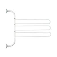 Drievoudige Handdoekhouder Sapho Aqualine Draaibaar 46.5 cm Wit Sapho - thumbnail