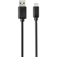 Renkforce USB-kabel USB 2.0 USB-C stekker, USB-A stekker 2.00 m Zwart Met anti-microbacterieel oppervlak RF-4695144 - thumbnail