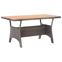Tuintafel 120x70x66 cm massief acaciahout grijs - thumbnail