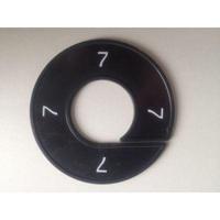 Maatring 9cm zwart/wit 7 - thumbnail