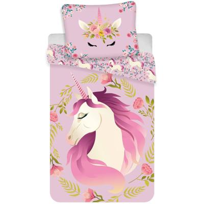 Unicorn Dekbedovertrek Flowers - Eenpersoons - 140 x 200 cm - Katoen