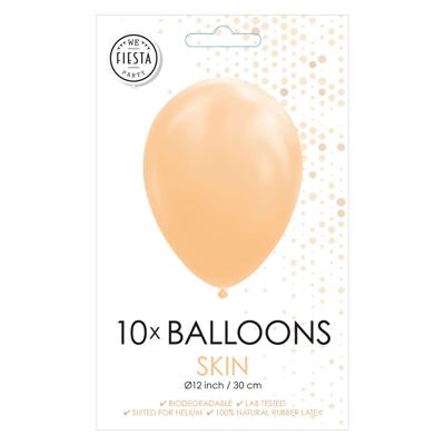 Globos Ballonnen nude, 30cm, 10st.