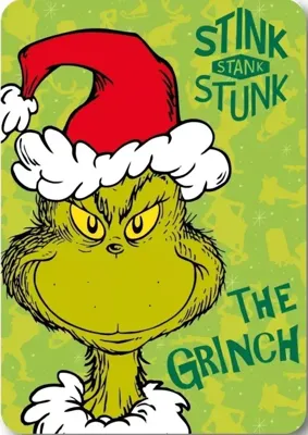 The Grinch Stink Christmas Fleece deken 100 x 140 cm The Grinch Stink Christmas Fleece deken 100 x 140 cm