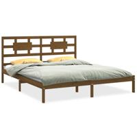 Bedframe massief hout honingbruin 200x200 cm - thumbnail
