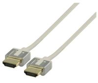High Speed HDMI kabel met Ethernet HDMI-Connector - HDMI-Connector 1.00 m Wit - thumbnail