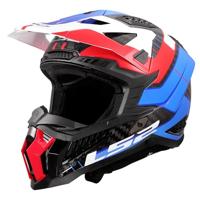 LS2 crosshelm "mx703 x-force galuo" helmet x-force galuo white/red/blue gr. xxl - thumbnail