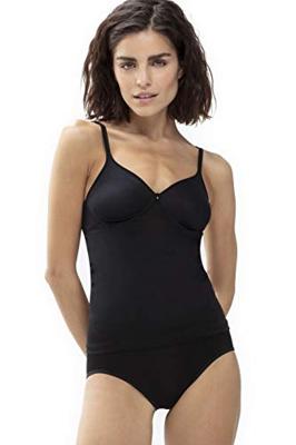 BH hemdje - Bra Top zonder Beugel - Viscose bh en hemd in een zonder vulling - Wit - Zwart - 38 - Top - Singlet