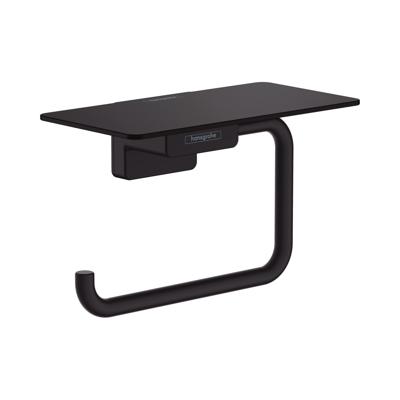 Hansgrohe Toiletrolhouder Met Planchet AddStoris Mat Zwart Hansgrohe Toiletrolhouder Met Planchet AddStoris Mat Zwart