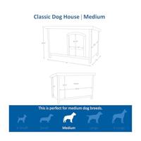 TRIXIE NATURA HONDENHOK CLASSIC MET PLAT DAK BRUIN 104X75X68 CM - thumbnail