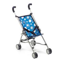 Mini-Poppenbuggy Roma - Blauw met luchtbellen - thumbnail