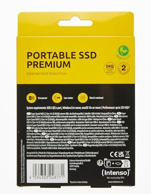 Externe Harde Schijf INTENSO 3823460 1,8" 1TB SSD 1 TB SSD - thumbnail