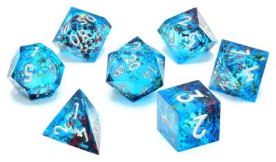 CritStones Liquid Core Dice Set Mermaid's Maelstrom (7) CritStones Liquid Core Dice Set Mermaid's Maelstrom (7)