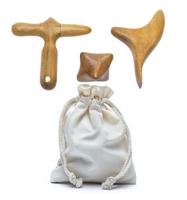 Houten Massage Set voor lichaam, gezicht, hand en voet - thumbnail
