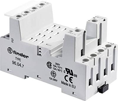 Finder 96.04.7 Relaissocket Geschikt voor serie: Finder serie 96 Finder 56.34 (l x b x h) 48.2 x 43.4 x 82.5 mm Piece 1 stuk(s)