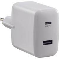 VOLTCRAFT UC-2ACX001 USB-oplader 32 W 1x USB-A, 1x USB-C USB PD Wit Binnen USB Power Delivery (USB-PD) - thumbnail