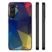 Samsung Galaxy S23 Plus Backcover Polygon Dark - thumbnail