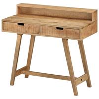 VidaXL Bureau 100x45x90 cm massief ruw mangohout - thumbnail