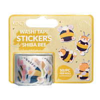 Kenji Washi tape stickers - Shiba Bee - thumbnail