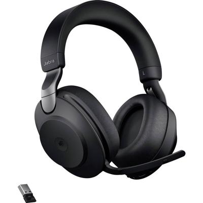 Jabra Evolve2 85 Headset Bedraad en draadloos Hoofdband Kantoor/callcenter USB Type-A Bluetooth Zwart