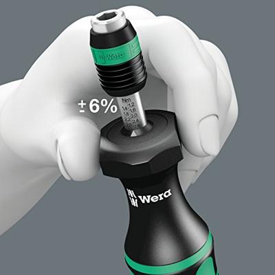 Wera 7445 Kraftform instelbare Momentschroevendraaier met Rapidaptor Snelwisselhouder, 1/4 duim, 2,5 - 11,5 in. lbs. - 1 stuk(s) - 05074710001 Wera 7445 Kraftform instelbare Momentschroevendraaier met Rapidaptor Snelwisselhouder, 1/4 duim, 2,5 - 11,5 in. lbs. - 1 stuk(s) - 05074710001