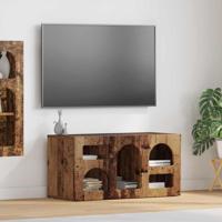 TV-kast Oudhout 80 x 35 x 40 cm Bewerkt hout - thumbnail