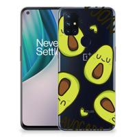 OnePlus Nord N10 5G Telefoonhoesje met Naam Avocado Singing - thumbnail