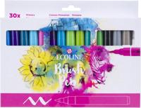 Bruynzeel Ecoline brush pen set primair, 30 kleuren - thumbnail